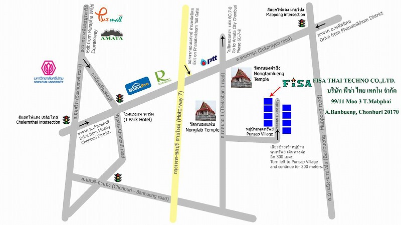 タイオフィスの地図